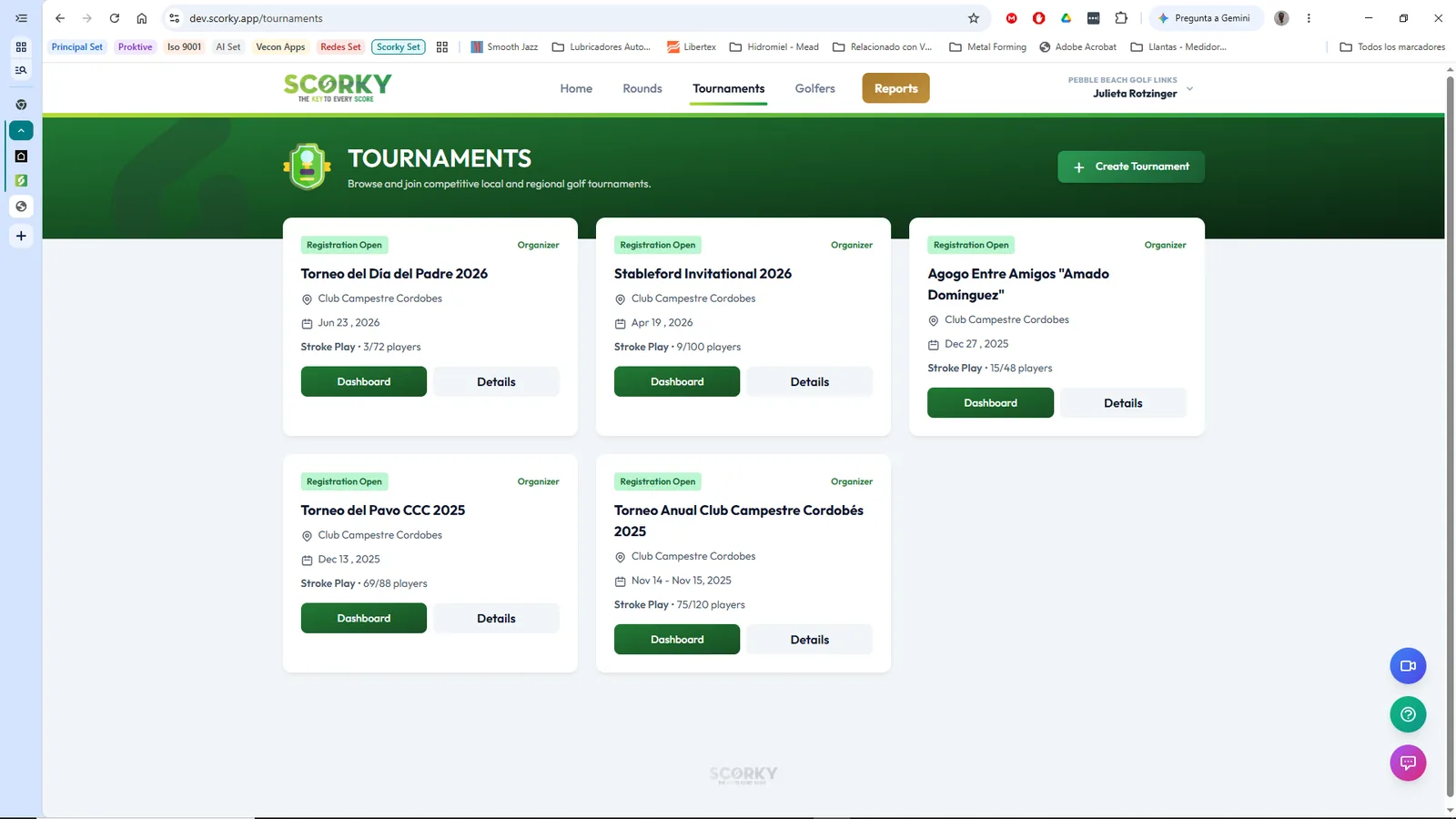 Tournaments